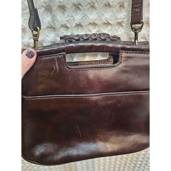 Patricia Nash Ovodda Leather Satchel Bag- duster bag included - Picture 4 of 10